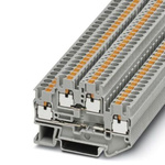 Phoenix Contact PTTB 2.5-2BE Series Grey Component Terminal Block, 0.14 → 4mm², Push In Termination