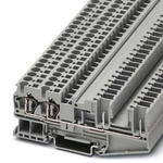 Phoenix Contact ST 4-QUATTRO Series Grey Feed Through Terminal Block, 0.08 → 6mm²