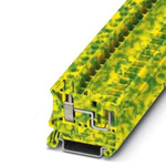 Phoenix Contact UT 6 Series Green/Yellow Earth Terminal Block, 0.2 → 10mm²