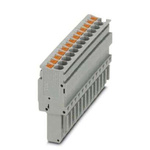 Phoenix Contact 44329, PP-H 2 Series Grey Combi Plug, 4mm², Push In Termination