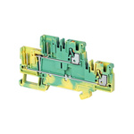 Rockwell Automation 1492-P Series Green/Yellow Feed Through Terminal Block