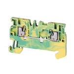 Rockwell Automation 1492-P Series Green/Yellow Feed Through Terminal Block