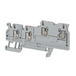 Rockwell Automation 1492-P Series Grey DIN Rail Terminal Block