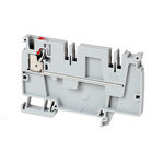 Rockwell Automation 1492-P Series Grey DIN Rail Terminal Block, 4mm², Push In Termination, ATEX