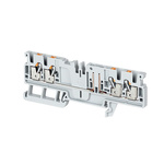 Rockwell Automation 1492-P Series Grey DIN Rail Terminal Block, 2.5mm², Push In Termination