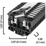 Rockwell Automation 1492-H Series Black DIN Rail Terminal Block, 4 → 0.05mm²