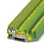 Phoenix Contact PT 1 Series Green, Yellow Component Terminal Block, Push In Termination