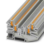 Phoenix Contact PTV Series Grey Knife Disconnect Terminal Block, Push In Termination