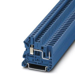 Phoenix Contact UT 4 Series Blue Feed Through Terminal Block, 0.14 → 6mm²