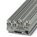 Phoenix Contact STIO 2.5 Series Grey DIN Rail Terminal Block, 0.08 → 4mm², Spring Cage Termination