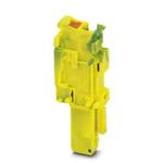 Phoenix Contact 5/1-R GNYE, PP-H 2 Series Green/Yellow Combi Plug, 4mm², Push In Termination