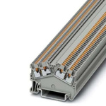 Phoenix Contact PTS 1.5/S-QUATTRO Series Grey Feed Through Terminal Block, 0.14 → 1.5mm², Push In Termination,