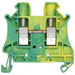 Siemens 8WH1000 Series Green/Yellow DIN Rail Terminal Block, 10mm², Screw Termination