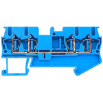 Siemens 8WH2004 Series Blue DIN Rail Terminal Block, 1.5mm², Spring Termination