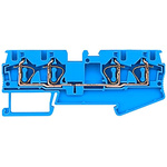 Siemens 8WH2004 Series Blue DIN Rail Terminal Block, 1.5mm², Spring Termination