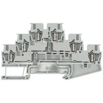 Siemens ALPHA Series Grey DIN Rail Terminal Block, 2.5mm², Triple-Level, Spring Termination