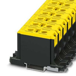 Phoenix Contact UBAL Series Yellow DIN Rail Terminal Block, 50mm², Single-Level, Screw Termination