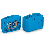 Wago 264 Series Blue End Terminal Block, 2.5mm², Single-Level, Cage Clamp Termination, ATEX, IECEx