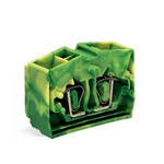 Wago 264 Series Green/Yellow Modular Terminal Block, 2.5mm², Single-Level, Cage Clamp Termination