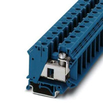 Phoenix Contact UIK 35 BU Series Blue Terminal Block, 35mm², Screw Termination