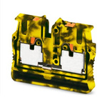 Phoenix Contact Black, Yellow Feed Through Terminal Block, 2-Level, Push In Termination