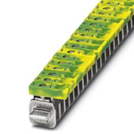 Phoenix Contact AKG 4 GNYE-EX Series Green/Yellow Terminal Block, 4mm², 1-Level, ATEX, IECEx