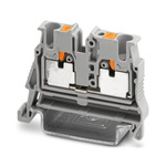 Phoenix Contact 5-NS 35, MPT 2 Series Grey Feed Through Terminal Block, 2.5mm², 1-Level, Push In Termination