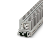 Phoenix Contact USK 4-FSR(4-2.8-0.8) Series Grey Feed Through Terminal Block, 4mm², 1-Level, Screw Termination