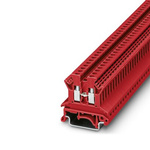 Phoenix Contact UK 2.5 N RD Series Red Feed Through Terminal Block, 2.5mm², 1-Level, Screw Termination