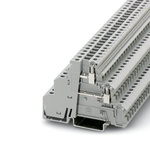 Phoenix Contact DIKD 1.5-2D Series Grey Terminal Block, 2.5mm², Double-Level, Screw Termination