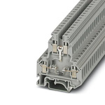 Phoenix Contact UKK 5-2DIO/O-UL/UR-UL Series Grey Component Terminal Block, 4mm², 2-Level, Screw Termination