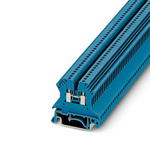 Phoenix Contact UK 1.5 N BU Series Blue Feed Through Terminal Block, 1.5mm², 1-Level, Screw Termination