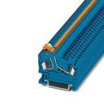 Phoenix Contact STS 2.5-MT BU Series Blue Knife Disconnect Terminal Block, 2.5mm², 1-Level, Spring Cage Termination