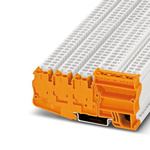 Phoenix Contact STIO-IN 2.5/4 OG Series Orange Terminal Block, 2.5mm², Triple-Level, Spring Cage Termination