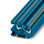 Phoenix Contact PTI 4 BU Series Blue Terminal Block, 4mm², 1-Level, Push In Termination