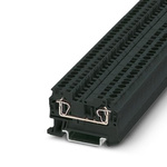 Phoenix Contact ST 4 BK Series Black Feed Through Terminal Block, 4mm², 1-Level, Spring Cage Termination