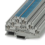 Phoenix Contact ST 2.5-L/L/N Series Grey Feed Through Terminal Block, 2.5mm², 3-Level, Spring Cage Termination