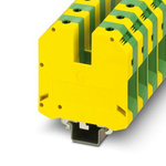 Phoenix Contact USLKG 95 B Series Green, Yellow Earth Modular Terminal Block, 95mm², 1-Level, Screw Termination