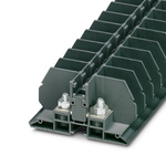 Phoenix Contact RBO 6-F E Series Dark Grey Terminal Block, 35mm², 1-Level, Bolt Termination