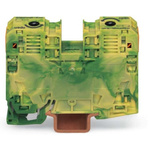 Wago 285 Series Green/Yellow Earth Terminal Block, 35mm², Single-Level, Power Cage Clamp Termination, ATEX