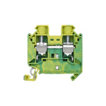 Siemens 8WH Series Green, Yellow DIN Rail Terminal Block, 16mm², 1-Level, Screw Termination