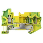 Siemens 8WH Series Green, Yellow Din Rail Terminal, 2.5mm², 1-Level, Spring Termination, CSA
