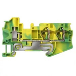 Siemens 8WH Series Green, Yellow Din Rail Terminal, 4mm², 1-Level, Spring Termination, CSA