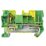 Siemens 8WH Series Green, Yellow Din Rail Terminal, 4mm², 1-Level, Spring Termination, CSA