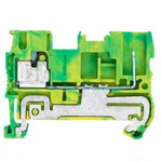 Siemens 8WH Series Green, Yellow Din Rail Terminal, 2.5mm², 1-Level, Plug In, Spring Loaded Termination, CSA