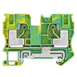 Siemens 8WH Series Green, Yellow Din Rail Terminal, 10mm², 1-Level, Plug-In Termination, CSA