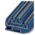 Siemens 8WH Series Blue Din Rail Terminal, 4mm², 2-Level, Plug-In Termination, CSA