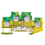 Siemens 8WH Series Green, Yellow Din Rail Terminal, 4mm², 2-Level, Plug-In Termination, CSA
