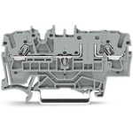 Wago TOPJOB S Series Grey DIN Rail Terminal Block, 2.5mm², 1-Level, Push-In Cage Clamp Termination, ATEX, EAC Ex, IECEx