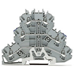 Wago TOPJOB S Series Grey Multi Level Terminal Block, 2.5mm², 3-Level, Push In Termination, ATEX, CSA, IECEx